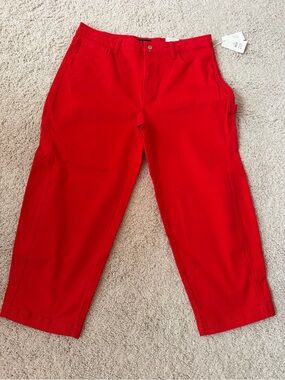 Free Assembly Crop Barrel Denim Jeans